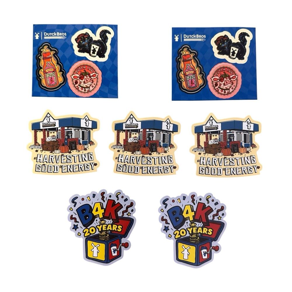 Dutch Bros Coffee Collectible Sticker Lot